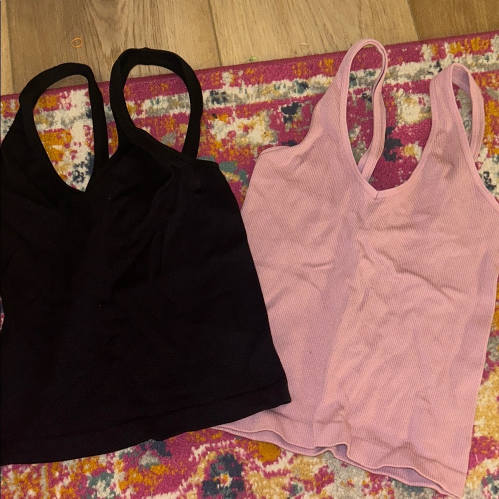 Amazon Black and Pink Tank Tops